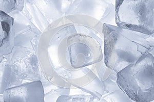Ice cubes background texture